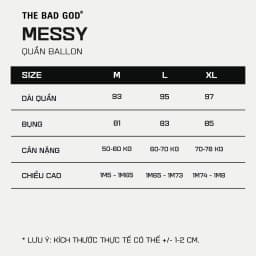 Thumbnail Quần Ballon The Bad God Messy quần ống rộng thời trang nam nữ 3