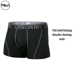 Thumbnail Quần BOXER Nam TSLA BODYFIT dạng vải lưới cao cấp mát lạnh kháng khuẩn thoáng khí bigsize TSX3024 2