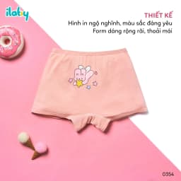 Thumbnail Quần chip cho bé gái ILABY quần chip kháng khuẩn cotton thoáng mát [0354] 4