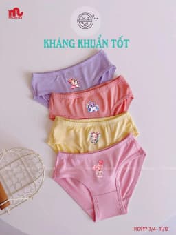 Thumbnail Quần chip cho bé gái RIOMIO size 13-42kg, quần lót bé gái chất liệu Modal an toàn cho da nhạy cảm 3