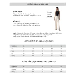 Thumbnail Quần dài cạp cao dáng suông MONO TALK thân trước xếp nếp ly chiết 2 bên MFOT25Y-B30006FT 3