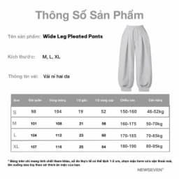 Thumbnail Quần Dài Form Rộng NEWSEVEN Wide Leg Pleated Pants QD.416 1