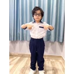 Thumbnail Quần dài học sinh lưng thun hông thoải mái cho bé đi học, vận động ở trường, thoáng mát Jadiny 4