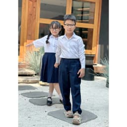 Thumbnail Quần dài học sinh vải tốt, dày dặn lưng thun nguyên vòng Jadiny - TDP035 2