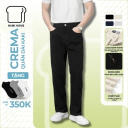 Thumbnail Quần dài kaki nam CREMA BAMI HOME, Quần tây kaki cotton phong cách công sở Hàn Quốc QK14 1