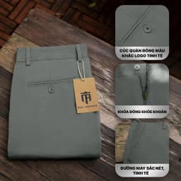 Thumbnail Quần dài kaki nam MAC ARTHUR ôm vừa, khỏe khoắn, mềm mịn, co giãn 2