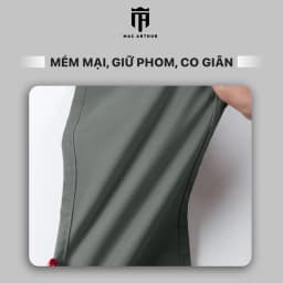 Thumbnail Quần dài kaki nam MAC ARTHUR ôm vừa, khỏe khoắn, mềm mịn, co giãn 4
