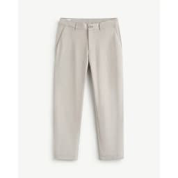 Thumbnail Quần Dài Khaki Nam Vải Dobby Texture Form Slim Cropped - Routine 10S25PCA010 4