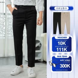 Thumbnail Quần dài nam cao cấp AKUBA form skinny vải chống nhăn co giãn nhẹ, ôm dáng người | 01K0529 1