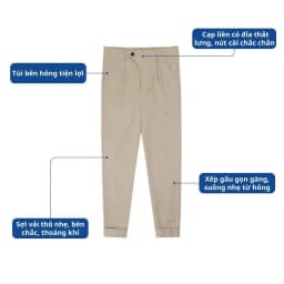 Thumbnail Quần dài nam cao cấp AKUBA form skinny vải chống nhăn co giãn nhẹ, ôm dáng người | 01K0529 2