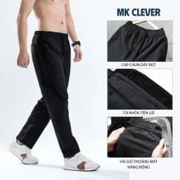 Thumbnail Quần Dài Nam Coolwind MK CLEVER Chất liệu gió, co giãn tốt, thoáng khí, dáng suông thể thao, vận động thoải mái 3