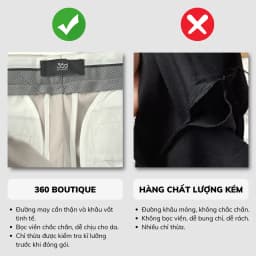 Thumbnail Quần dài nam màu xám hàng xưởng xuất dư quần tây dài form slimcrop vải dày dặn chống nhăn quần âu cạp ép cao cấp 3