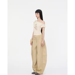 Thumbnail Quần Dài Nâu Ống Rộng Brand TSUN Chính Hãng - ALI PANTS Unisex Phối Đinh Tán Streetwear Localbrand 4