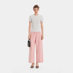 Thumbnail Quần dài ống rộng lưng thun nữ MARC FASHION dáng suông lưng cao hack dáng không nhăn mềm mịn mát CBMH082022 3