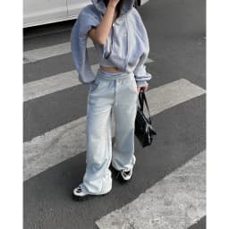 Thumbnail Quần Dài Ống Rộng SAIGONESE Chất Nỉ 2 Da 350GSM Track Pants Unisex Nam Nữ Đứng Form Co Giãn Tốt 4
