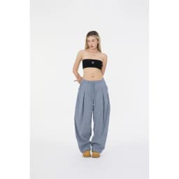 Thumbnail Quần Dài Ống Rộng Vải Nhung Tâm - Brand TSUN Chính Hãng [UNISEX] Thêu Túi Sau 2
