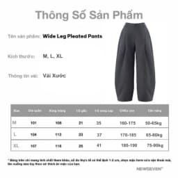 Thumbnail Quần Dài Ống Rộng Vải Xước NEWSEVEN Wide Leg Pants QD.433 1