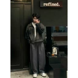 Thumbnail Quần Dài Ống Rộng Vải Xước NEWSEVEN Wide Leg Pants QD.433 3