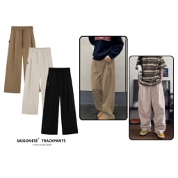 Thumbnail Quần Dài Ống Xuông SAIGONESE Chất Kaki Kiểu Xếp Ly Unisex Nam Nữ 3 Màu 1