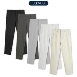 Thumbnail Quần Dài Stretch Chinos chất liệu Khaki Poplin mịn mỏng thanh lịch và tinh tế LEEVUS QD05 1