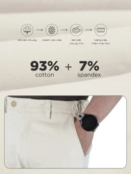 Thumbnail Quần dài tây nam ELEGANCE PANTS vải kaki nhung xuất xịn, lưng thun co dãn, dáng ủi xếp ly - HUSSIO 4