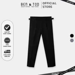 Thumbnail Quần dài Tây Side Tab form Slim Fit BEN & TOD SL2120BC105 cotton cao cấp thanh lịch công sở tôn dáng 1