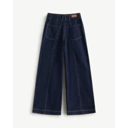Thumbnail Quần Denim Nữ Ống Rộng Trơn Form Loose - Routine 10F24DPAW024 1