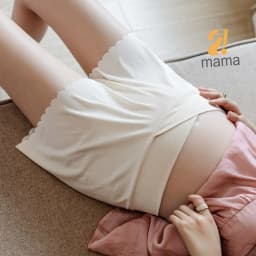 Thumbnail Quần đùi bầu mặc trong váy 2mama chất Thun Tăm Lạnh thiết kế cạp chéo ôm bụng bầu đẹp cao cấp 3