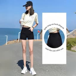 Thumbnail Quần đùi nữ vải umi co giãn 4 chiều - Quần legging đùi nữ Loza LQ035225 4