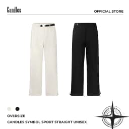 Thumbnail Quần Gió Candles Symbol Sport Straight Unisex 1