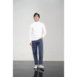 Thumbnail Quần jean baggy nam BAETON cạp cao chất liệu dày dặn đứng form chống bai xù - J01 4