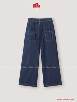 Thumbnail Quần jean bé gái ellie Riomio  quần ống suông chất liệu cotton USA mềm mịn-RO903 3