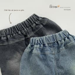 Thumbnail Quần jean co giãn cho bé trai Beemo Chất liệu vải jeans co giãn, mềm mại, thoáng khí B606 3