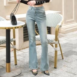 Thumbnail Quần Jean KAYLIN ống loe form ôm chất vải Denim phong cách N2276 1