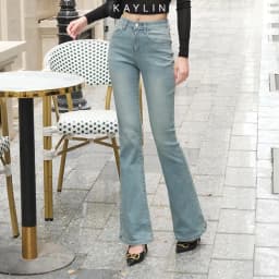 Thumbnail Quần Jean KAYLIN ống loe form ôm chất vải Denim phong cách N2276 2