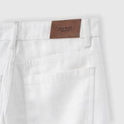 Thumbnail Quần jean nam ROWAY, vải denim cotton, form suông | Jean suông trắng 3