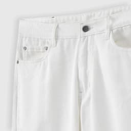 Thumbnail Quần jean nam ROWAY, vải denim cotton, form suông | Jean suông trắng 4
