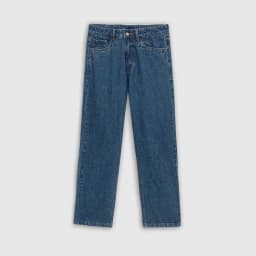 Thumbnail Quần jean nam ROWAY, vải denim cotton, form suông | Jean xanh đậm 1