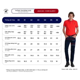 Thumbnail Quần jean Nam Slim Fit Beverly Hills Polo Club -  QJSLS24V006 3