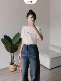 Thumbnail Quần Jean Nữ Màu Đậm Dễ Phối Đồ ENVY J109 3