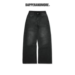 Thumbnail Quần Jean Ống Rộng DAPPERANDMORE Washed Denim Pants - Black 1