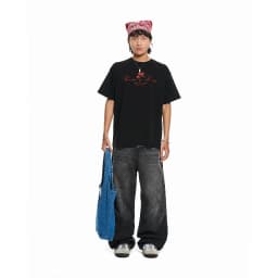 Thumbnail Quần Jean Ống Rộng DAPPERANDMORE Washed Denim Pants - Black 4