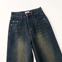 Thumbnail Quần jean ống rộng denim nữ VMSTYLE cạp cao trơn túi sau rách kiểu basic đi học QJR00195 QJR00196 4