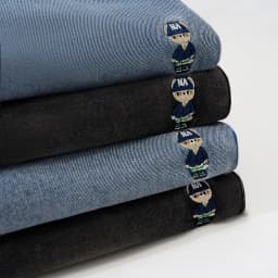 Thumbnail Quần Jean Ống rộng NOAM Nafox Unisex - Màu Xanh/ Đen 3