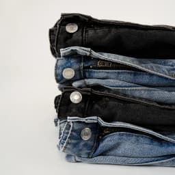 Thumbnail Quần Jean Ống rộng NOAM Nafox Unisex - Màu Xanh/ Đen 4