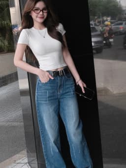 Thumbnail Quần jean ống suông xước TiQi Jeans B2335 3