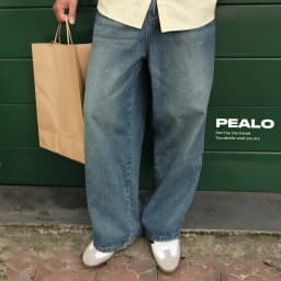Thumbnail Quần Jean PEALO Unisex Form rộng chất liệu Jeans cotton thoải mái 3