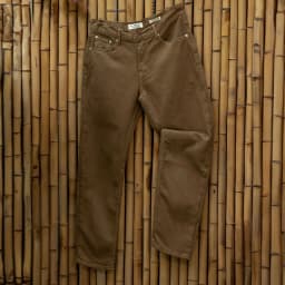 Thumbnail Quần Jeans Dài Nam Màu Nâu Mộc Nhuộm Đặc Biệt JustMen D55 Form Carrot Fit Co Giãn Thời Thượng 1