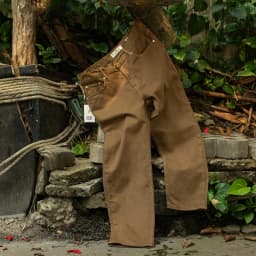 Thumbnail Quần Jeans Dài Nam Màu Nâu Mộc Nhuộm Đặc Biệt JustMen D55 Form Carrot Fit Co Giãn Thời Thượng 4