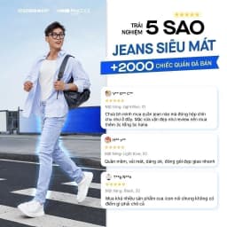 Thumbnail Quần jeans nam PROCOOL ICONDENIM, quần bò form slimfit ôm vừa vặn, công nghệ vải Coolmax mát lạnh, mềm mịn, thoải mái 3